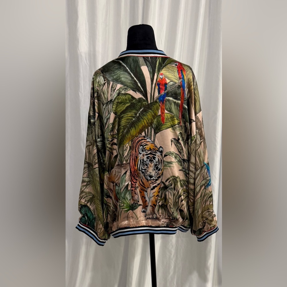 Johnny Was Wildlife Bomber Reversible Jacket